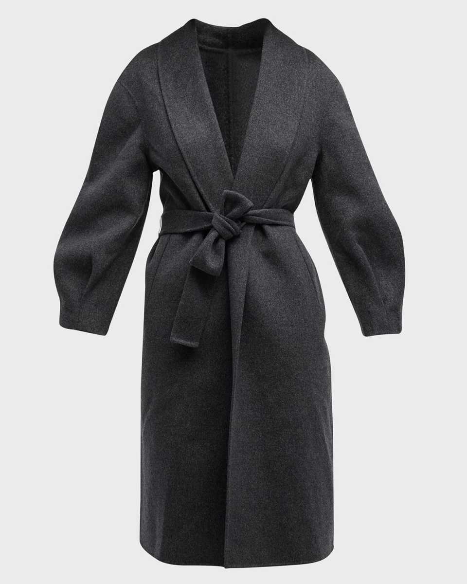 Belted Double-Face Cashmere Coat